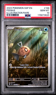 2024 Pokemon Ssp En-Surging Sparks Feebas Illustration Rare #198 PSA 10