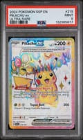2024 Pokemon Ssp En-Surging Sparks Pikachu Ex Ultra Rare #219 PSA 9