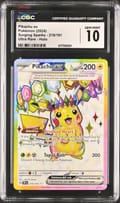 2024 Pokemon Surging Sparks - SSP EN Pikachu ex Ultra Rare Holo #219/191 CGC 10