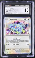 2024 Pokemon Surging Sparks Terapagos Holo #161/191 CGC 10