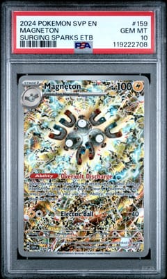 2024 Pokemon Svp En-Sv Black Star Promo Magneton Surging Sparks Elite Trainer Box #159 PSA 10