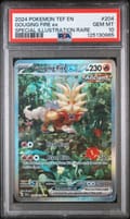 2024 Pokemon Tef En-Temporal Forces Gouging Fire Ex Special Illustration Rare #204 PSA 10