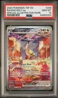 2024 Pokemon Tef En-Temporal Forces Raging Bolt Ex Special Illustration Rare #208 PSA 10