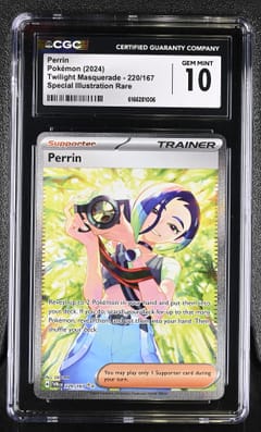 2024 Pokemon Twilight Masquerade - TWM EN Perrin Special Illustration Rare (Holo) #220/167 CGC 10