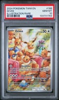 2024 Pokemon Twm En-Twilight Masquerade Eevee Illustration Rare #188 PSA 10