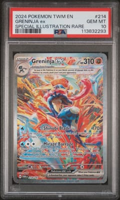 2024 Pokemon Twm En-Twilight Masquerade Greninja Ex Special Illustration Rare #214 PSA 10