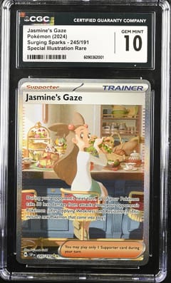 2024 Surging Sparks Jasmine's Gaze Special Illustration Rare #245/191 CGC GM10