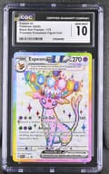 2025 Black Star Promos Espeon ex Prismatic Evolutions Figure Coll. #175 CGC GM10
