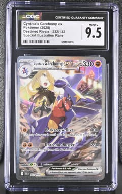2025 Destined Rivals Cynthia's Garchomp ex Special Illustration Rare #232/182 CGC 9.5