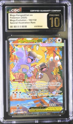 2025 Mega Evolution Mega Kangaskhan ex Special Illustration Rare #182/132 CGC 10 Pristine
