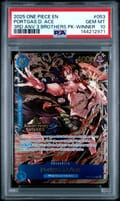 2025 One Piece 3rd Anniversary Tournament 3 Brothers Pack Portgas D. Ace 3rd Anv 3 Brothers Pk-Winner #053 PSA 10