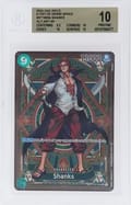 2025 One Piece Card Game A Fist of Divine Speed Shanks ALT ART SP #ST16004 BGS 10 P
