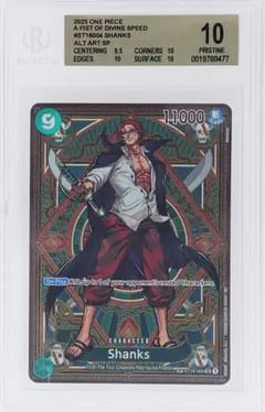 2025 One Piece Card Game A Fist of Divine Speed Shanks ALT ART SP #ST16004 BGS 10 P