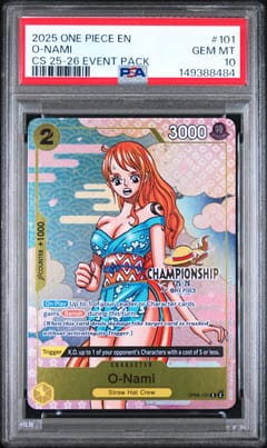 2025 One Piece Championship 2025-26 Event Pack O-Nami #101 PSA 10