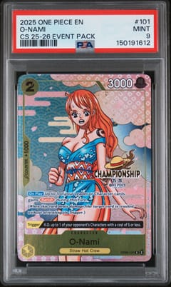 2025 One Piece Championship 2025-26 Event Pack O-Nami #101 PSA 9
