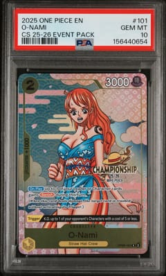 2025 One Piece Championship 2025-26 Event Pack O-Nami #101 PSA 10