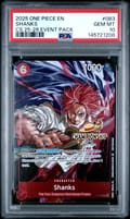 2025 One Piece Championship 2025-26 Event Pack Shanks #083 PSA 10