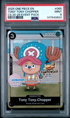2025 One Piece Championship 2025-26 Event Pack Tony Tony Chopper #065 PSA 9