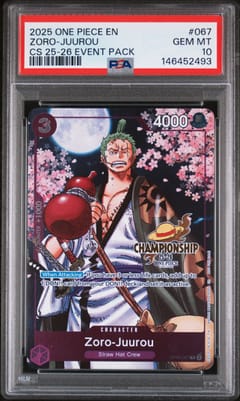 2025 One Piece Championship 2025-26 Event Pack Zoro-Juurou #067 PSA 10