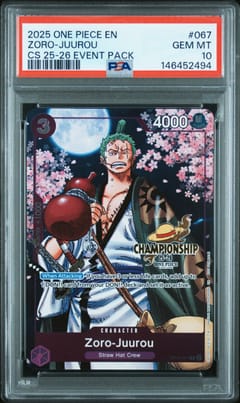 2025 One Piece Championship 2025-26 Event Pack Zoro-Juurou #067 PSA 10
