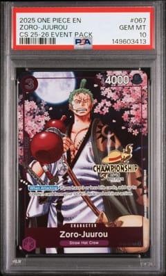 2025 One Piece Championship 2025-26 Event Pack Zoro-Juurou #067 PSA 10