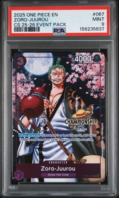 2025 One Piece Championship 2025-26 Event Pack Zoro-Juurou #067 PSA 9