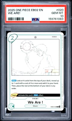 2025 One Piece Eb02-Extra Booster -Anime 25th Collection- We Are! #020 PSA 10