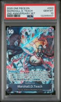 2025 One Piece English Version 2nd Anniversary Set Marshall D. Teach #093 PSA 10