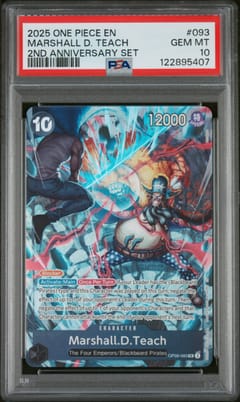 2025 One Piece English Version 2nd Anniversary Set Marshall D. Teach #093 PSA 10