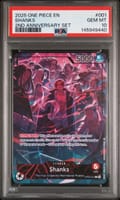 2025 One Piece English Version 2nd Anniversary Set Shanks #001 PSA 10
