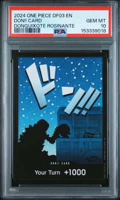 2025 One Piece Goods-Devil Fruits Collection Vol.3 Don!! Card Donquixote Rosinante PSA 10