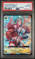 2025 One Piece Japanese Mini-Tin Pack Set Vol.2 Jewelry Bonney Mini-Tin Pk Set Vol.2-Bisai #113 PSA 10