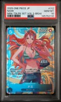 2025 One Piece Japanese Mini-Tin Pack Set Vol.2 Nami Mini-Tin Pk Set Vol.2-Bisai #112 PSA 10
