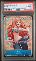2025 One Piece Japanese Mini-Tin Pack Set Vol.2 Nami Mini-Tin Ps Vol.2-Rokushiro #112 PSA 10
