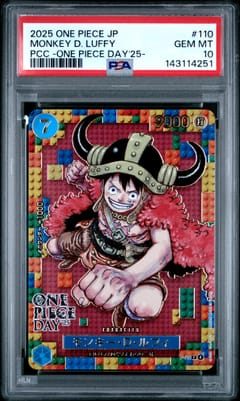 2025 One Piece Japanese Premium Card Collection -One Piece Day'25- Monkey D. Luffy #110 PSA 10