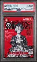 2025 One Piece Japanese Promos Monkey D. Luffy One Piece Magazine Vol.20 #014 PSA 10