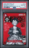 2025 One Piece Japanese Promos Monkey D. Luffy One Piece Magazine Vol.20 #014 PSA 10