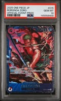 2025 One Piece Japanese Promos Roronoa Zoro Official Event Prize #015 PSA 10
