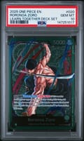 2025 One Piece Learn Together Deck Set Roronoa Zoro #020 PSA 10