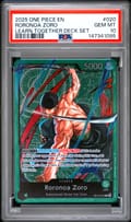 2025 One Piece Learn Together Deck Set Roronoa Zoro #020 PSA 10