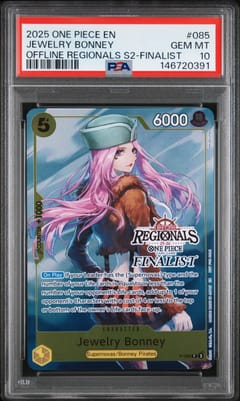 2025 One Piece Offline Regionals Pack 2025 Season 2 Jewelry Bonney Offline Regionals S2-Finalist #085 PSA 10