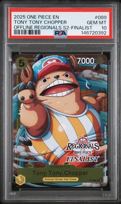 2025 One Piece Offline Regionals Pack 2025 Season 2 Tony Tony Chopper Finalist #089 PSA 10