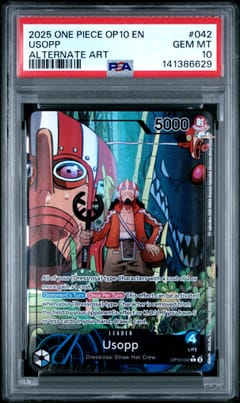 2025 One Piece Op10-Royal Blood Usopp Alternate Art #042 PSA 10