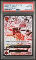 2025 One Piece Op11-A Fist of Divine Speed Honesty Impact Alternate Art #018 PSA 10