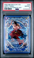 2025 One Piece Op11-A Fist of Divine Speed Luffy-Tarou Special Alternate Art #005 PSA 10