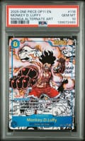 2025 One Piece Op11-A Fist of Divine Speed Monkey D. Luffy Manga Alternate Art #118 PSA 10