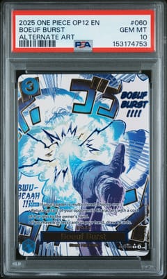2025 One Piece Op12-Legacy of the Master Boeuf Burst Alternate Art #060 PSA 10