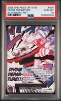 2025 One Piece Op13-Carrying on His Will Divine Departure Alternate Art #076 PSA 10