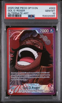 2025 One Piece Op13-Carrying on His Will Gol D. Roger Alternate Art #003 PSA 10