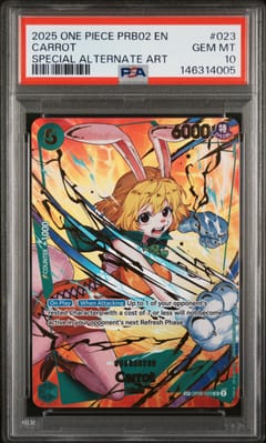 2025 One Piece Prb02-Premium Booster -One Piece Card the Best- Vol.2 Carrot Special Alternate Art #023 PSA 10